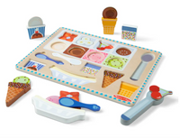 Wooden Magnetic Ice Cream Puzzle & Play Set