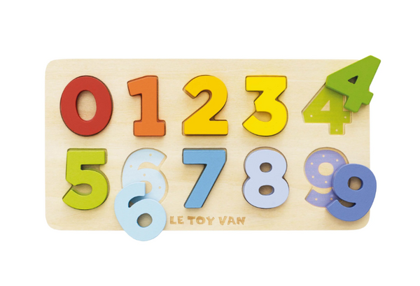 Counting Wooden Numbers Shape Sorter