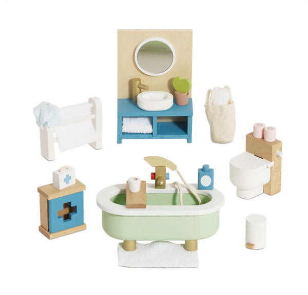 Wooden Doll House Bathroom Furniture
