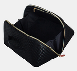 Large Herringbone Beauty Bag | Licorice