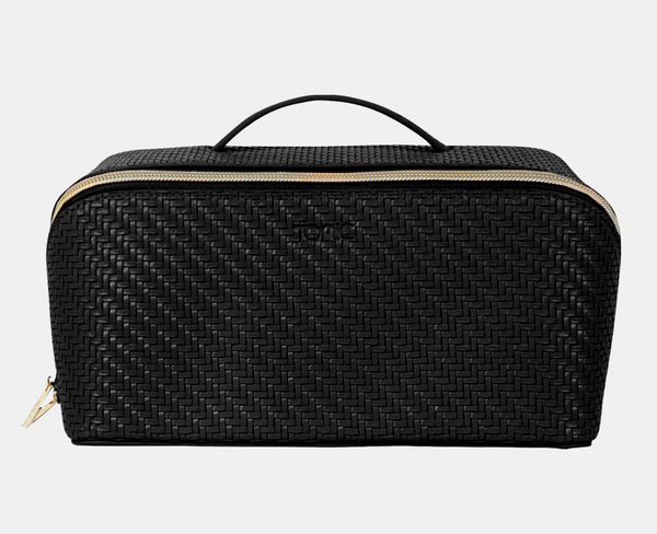 Large Herringbone Beauty Bag | Licorice