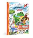 Fold-Out Coloring Book-Dinosaurs Abound