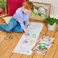 Fold-Out Coloring Book-Dinosaurs Abound