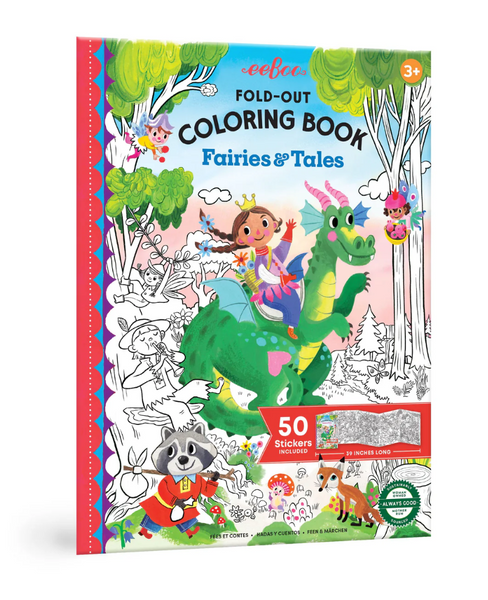 Fold-Out Coloring Book-Fairies and Tales