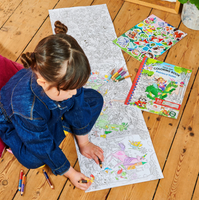 Fold-Out Coloring Book-Fairies and Tales