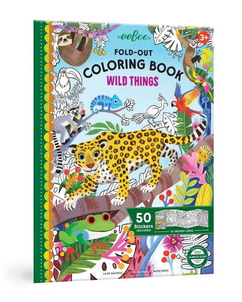 Fold-Out Coloring Book-Wild Things