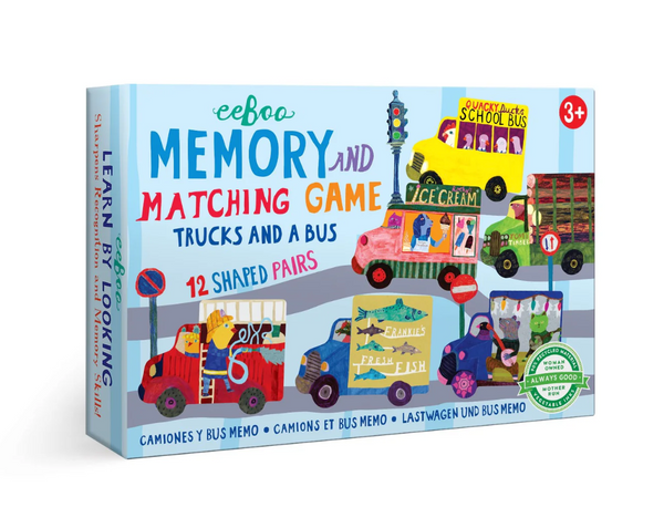 Trucks & a Bus Little Memory & Matching Game