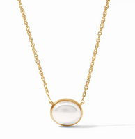 Nassau Solitaire Necklace | Pearl