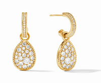 Luna Teardrop Hoop & Charm Earring
