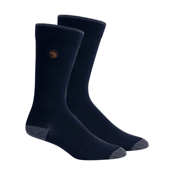 Neat Bourbon Socks | Navy
