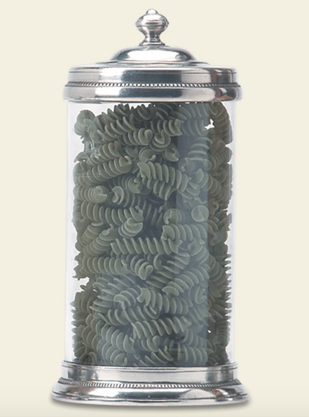 Pewter and Glass Canister | Large