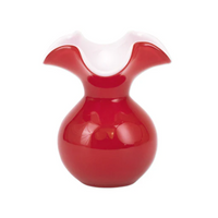 Hibiscus Glass Bud Vase | Red