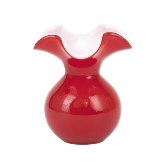Hibiscus Glass Bud Vase | Red