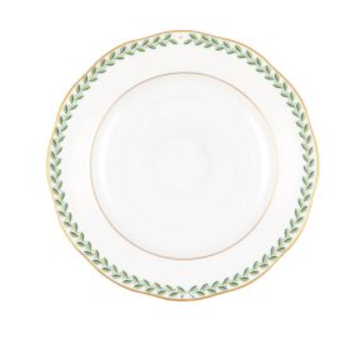 Green Laurel Dessert Plate