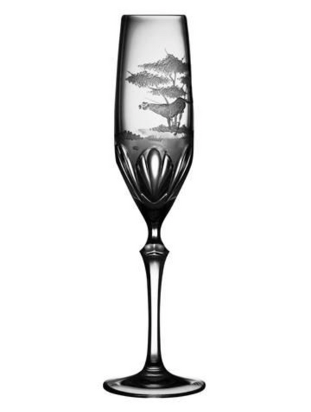 Cheetah Champagne Flute