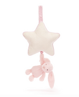 Bashful Bunny Musical Pull Toy | Pink