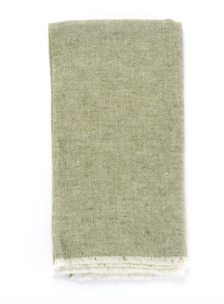 Herringbone Fringe Napkin | Leaf