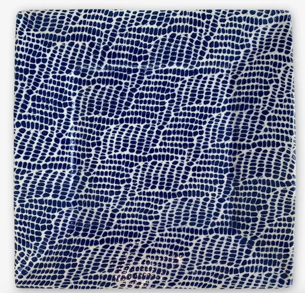 11"Square Tray | Braid Cobalt