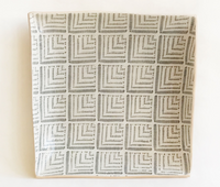 11"Square Tray | Deco Charcoal