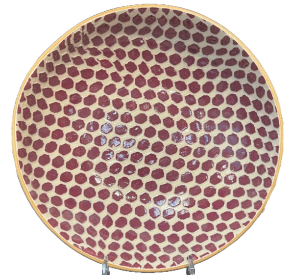 8" Bowl | Dot Bordeaux
