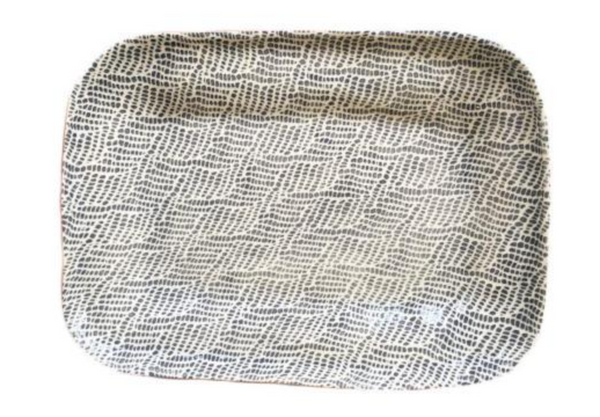 Asparagus Platter | Braid Charcoal