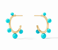 Hydra Stone Hoop Turquoise Blue | Small