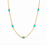 Hydra Delicate Station Necklace | Turquoise