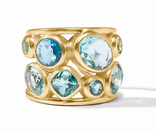 Kaleidoscope Statement Ring | Bahamian Blue