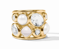 Kaleidoscope Statement Ring | Iridescent Clear Crystal