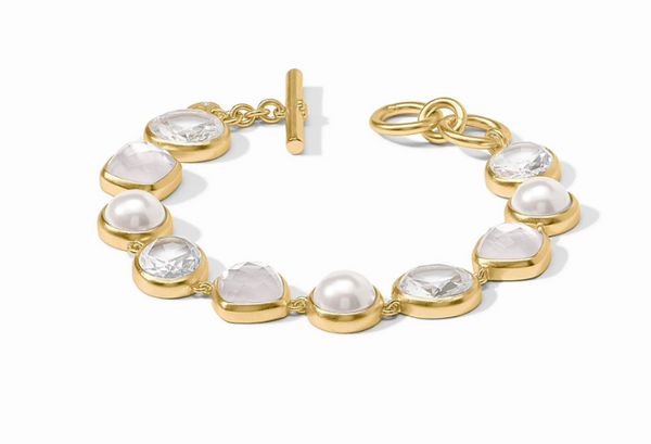 Kaleidoscope Tennis Bracelet | Iridescent Clear Crystal