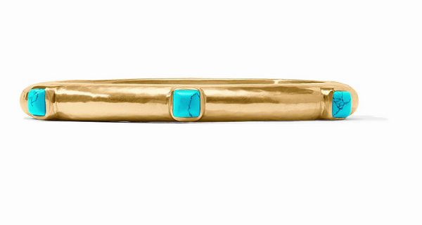 Catalina Stone Hinge Bangle | Turquoise