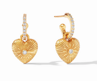 Esme Heart & Hoop Charm Earrings