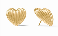 Puffy Heart Statement Stud Earrings