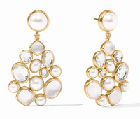 Kaleidoscope Statement Earring | Iridescent Clear Crystal