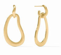 Wave Doorknocker Earrings