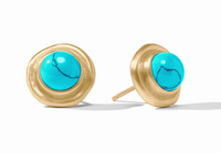 Wave Stone Earrings | Turquoise