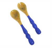 Resin Rio Bubble Salad Servers | Blue