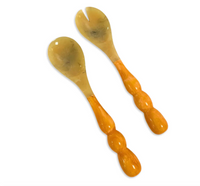 Resin Rio Bubble Salad Servers | Orange