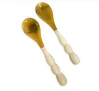 Resin Rio Bubble Salad Servers | White