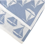 Sailboats Blanket | Blue/White