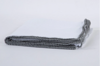 Cotton Muslin Swaddle Blanket | White/Gray