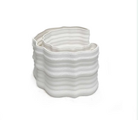 3D Ceramic Drip Vase Small | White