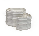 3D Ceramic Drip Vase Small | White