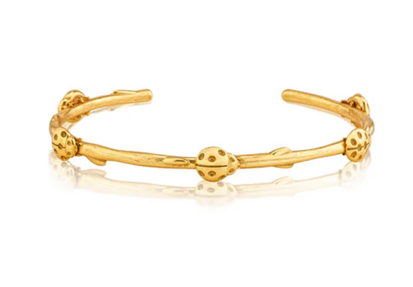 Meadow Ladybug Petite Cuff | Gold
