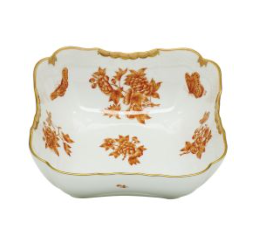Queen Victoria Square Salad Bowl | Rust