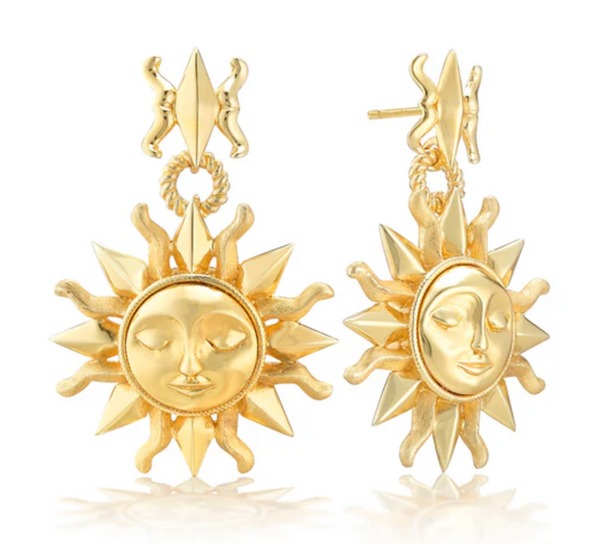 Soleil Drop Earrings | Gold