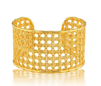 Veranda Caning Cuff | Gold