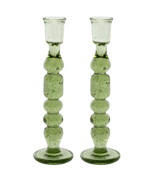 Provence 9" Candlestick Pair | Basil