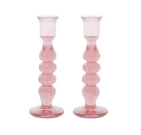 Provence 7" Candlestick Pair | Blush