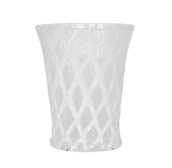 Trellis Small Tumbler | White